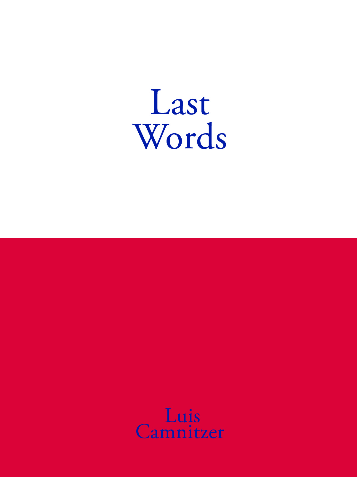 Last Words « information as material
